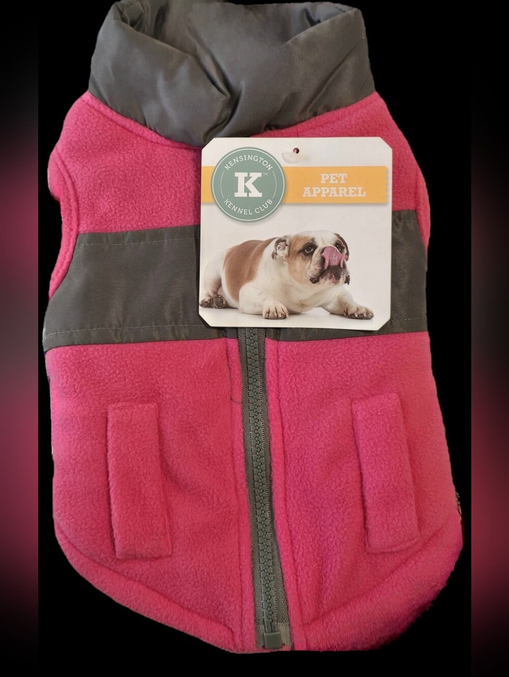 New Kensington Kennel Club Pink Fleece Dog Vest Jacket Size Small